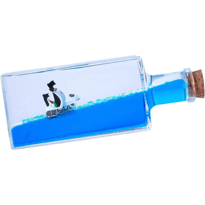 Botellas con Barcos de One Piece Insumergible