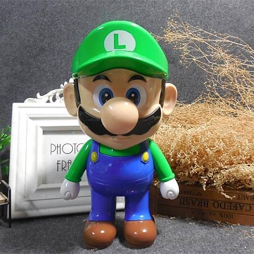 Lámpara Led Recargable Luigi 3d Azul Verde - Imagen 4