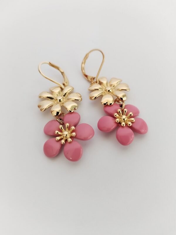 Aretes Flor Doble Primavera