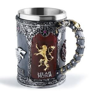Taza de los sellos de las casas de Game of Thrones.
