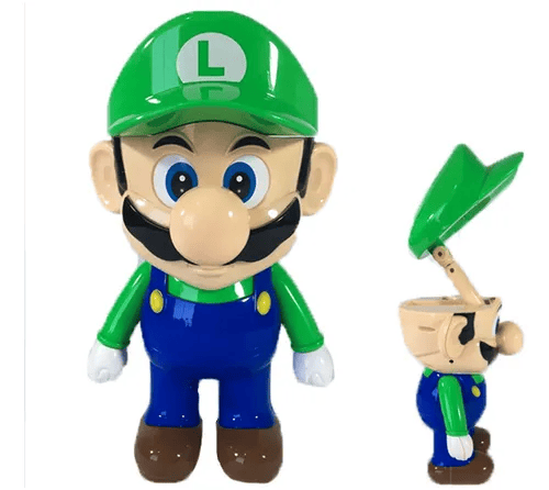 Lámpara Led Recargable Luigi 3d Azul Verde - Imagen 2