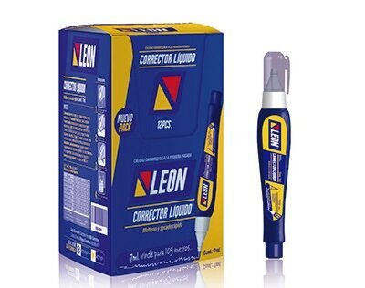 Corrector Líquido Tipo Lapicero Leon