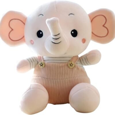 Peluche Elefante Kawaii con Textura Sensorial