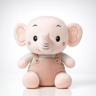 Peluche Elefante Kawaii con Textura Sensorial
