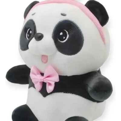 Pandita Coqueta con Lazo Rosa – ¡Tu Nueva Mejor Amiga!