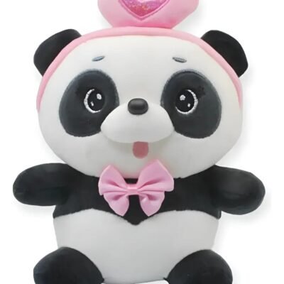 Pandita Coqueta con Lazo Rosa – ¡Tu Nueva Mejor Amiga!