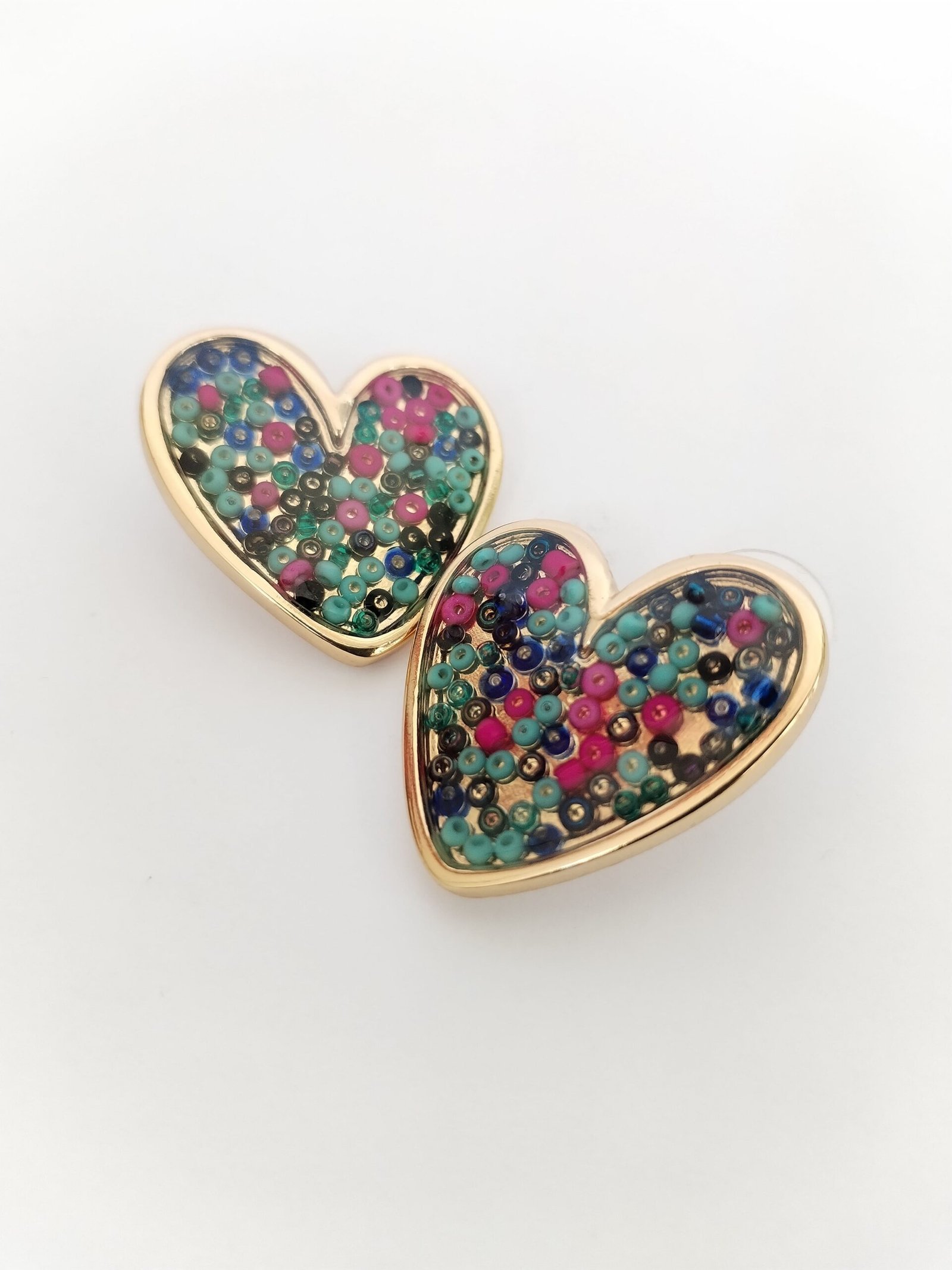 Aretes de Corazón "Confetti" - Imagen 2