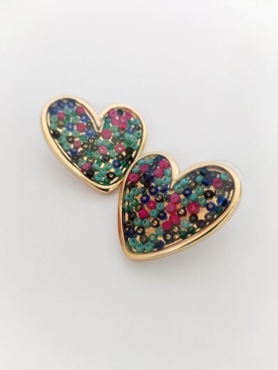 Aretes de Corazón "Confetti"