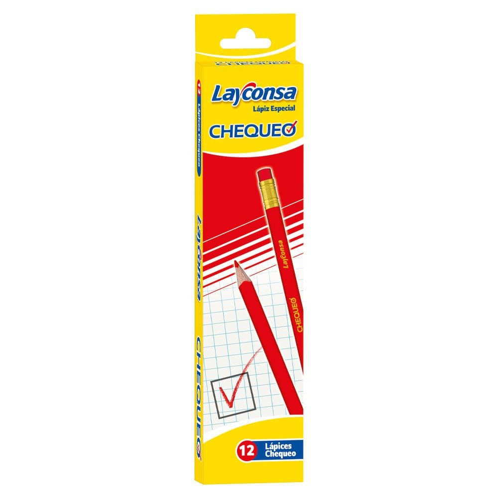 Lápices de Chequeo Rojo Layconsa - Imagen 2