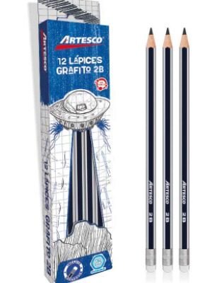 Lápices de Grafito Artesco 2B