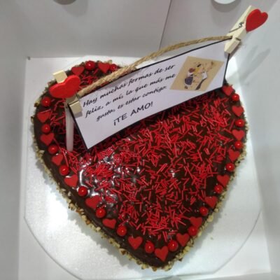 Torta Corazón de Chocolate