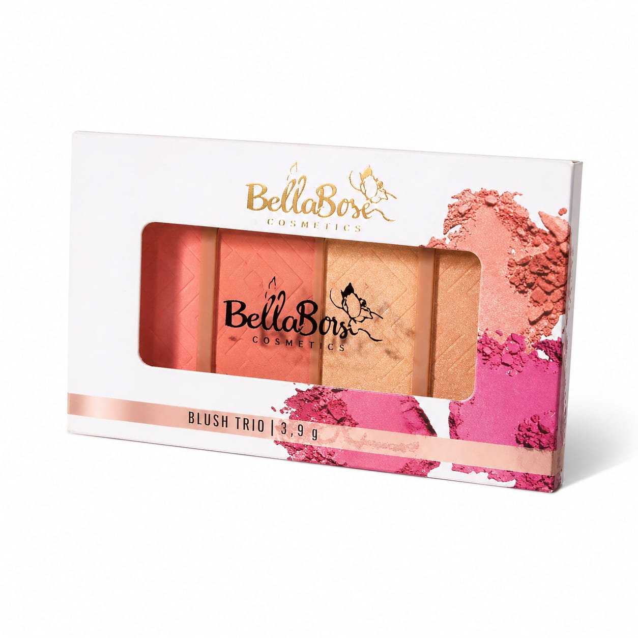 Paleta Blush Trio BellaBose – Set de 3 Rubores de Alta Pigmentación