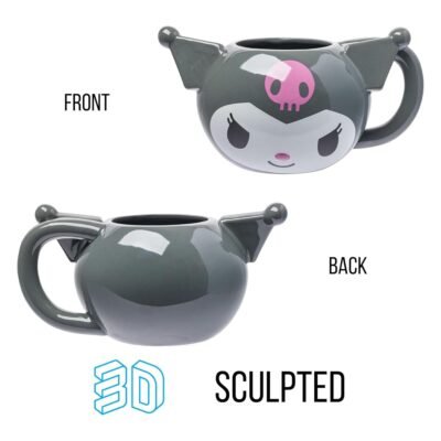 Taza 3D de Kuromi – Diseño Kawaii