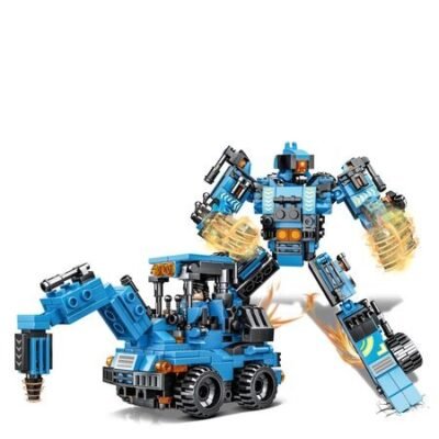 Excavadora de Perforación y Robot Mecha