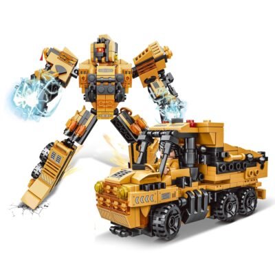 Camión Volquete y Robot Mecha