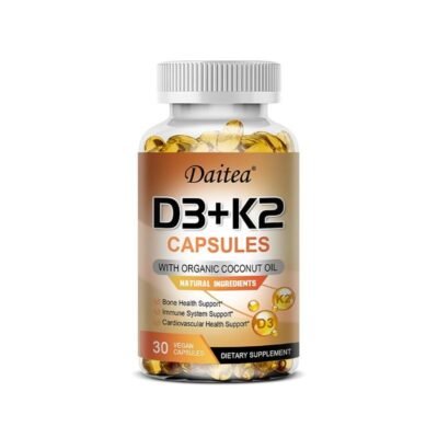 Cápsulas De Vitamina D3 + K2 - Salud Ósea, Dental Y Cardiova